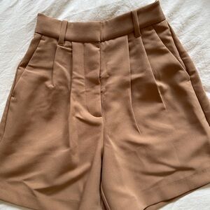 Abercrombie & Fitch High Waist Tan Shorts